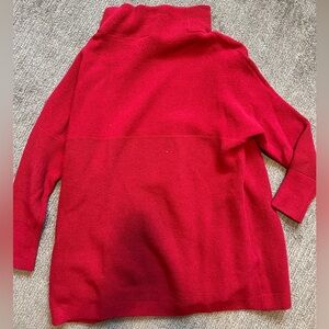 red free people sweater